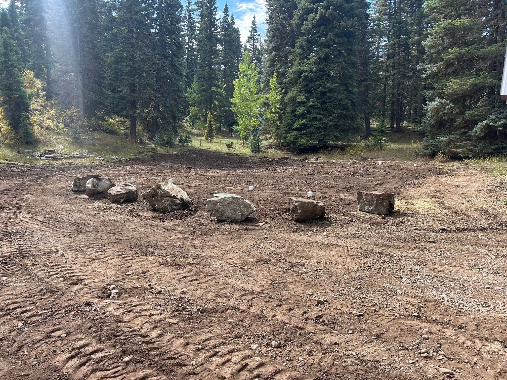 Site preparation for septic system