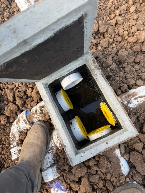 Underground utility box installation